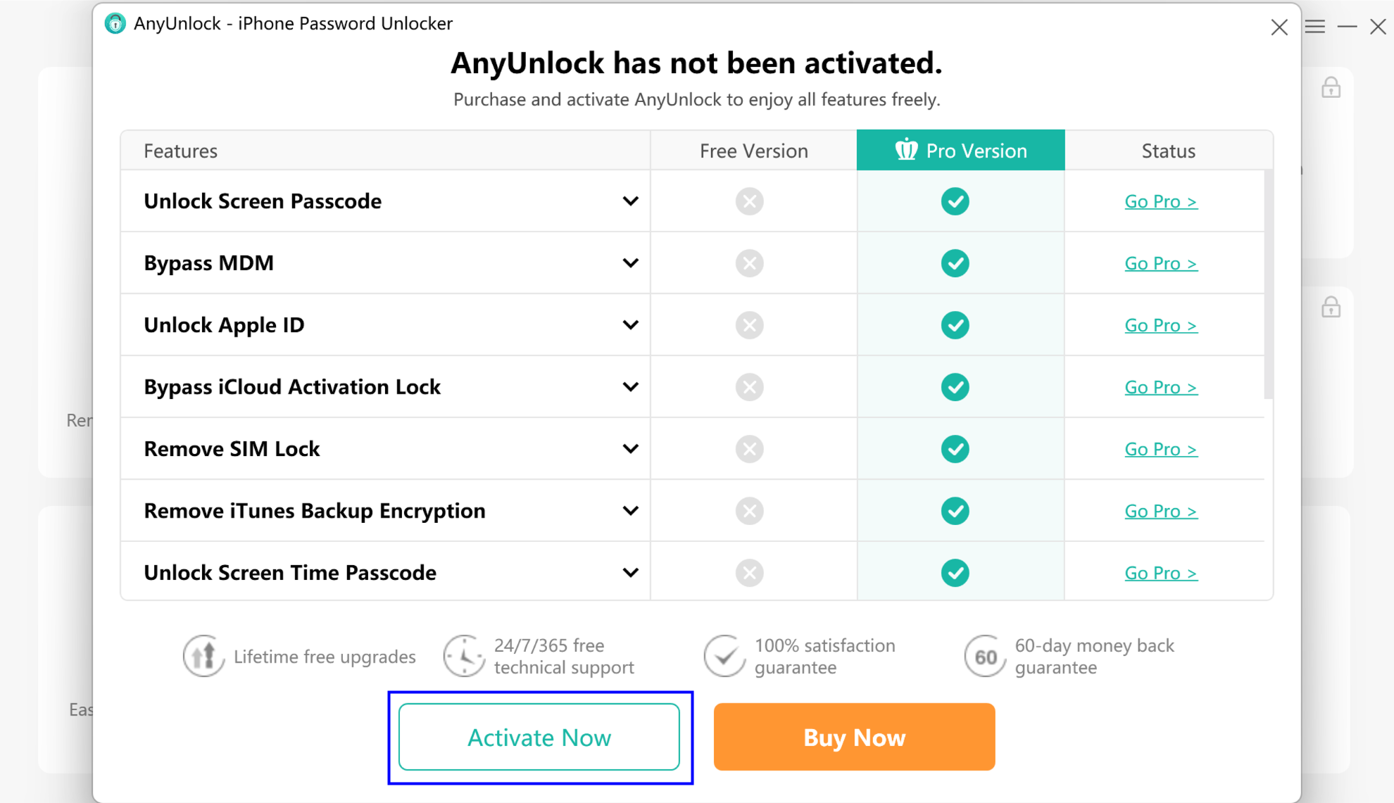 anyunlock activation code