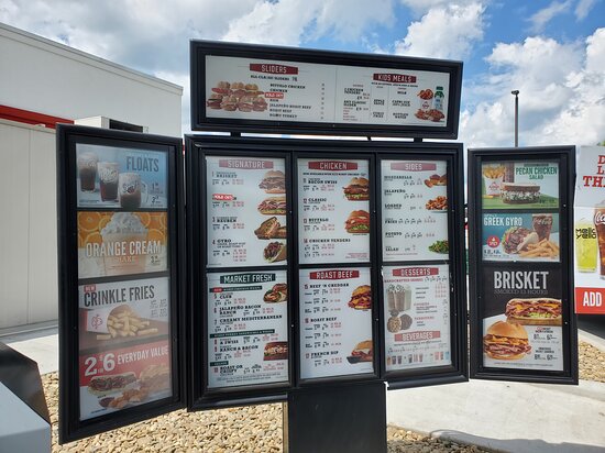 arbys menu