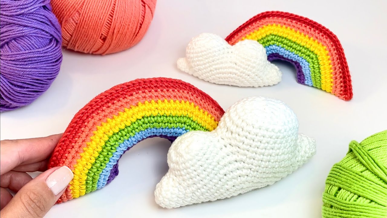 arco iris crochet paso a paso