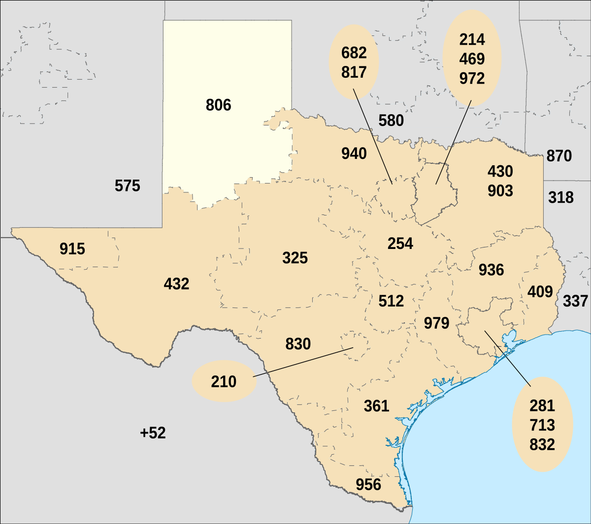 area code 806 texas