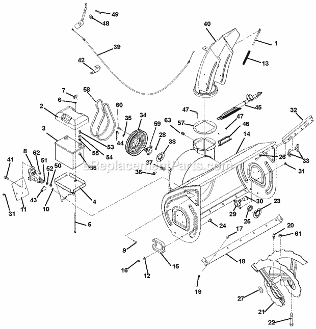 ariens snowblower parts list