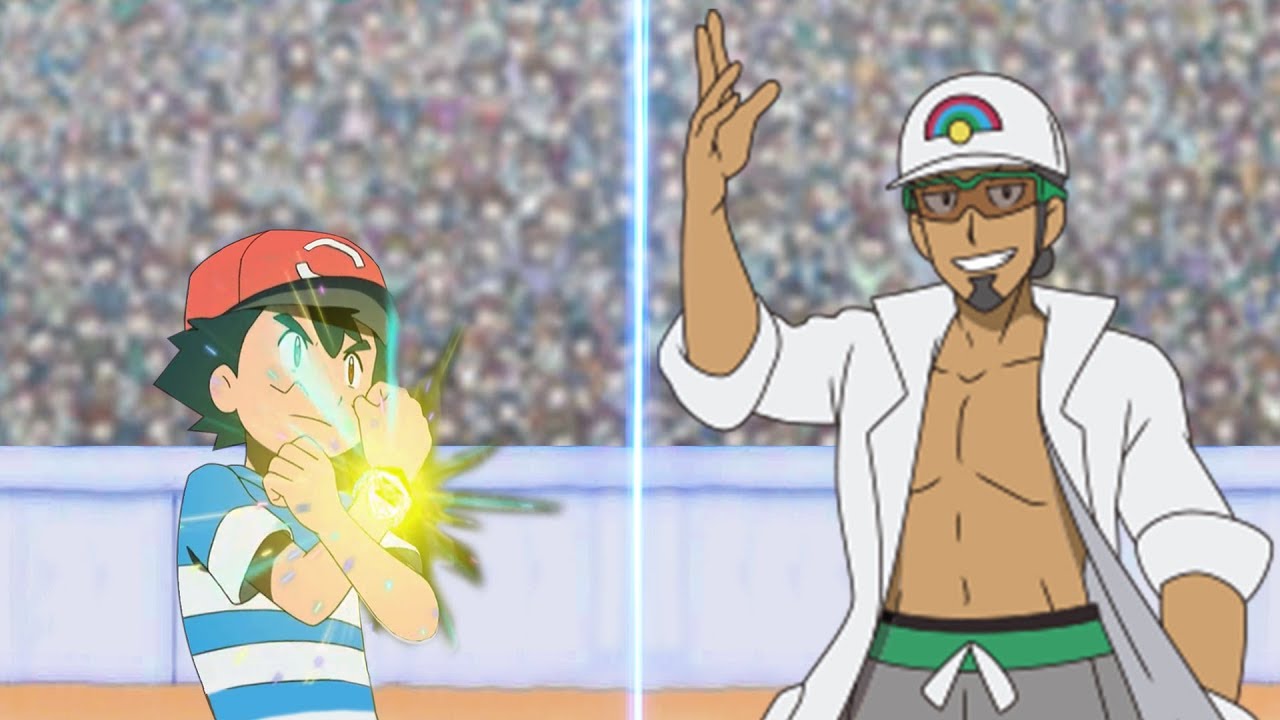 ash vs professor kukui