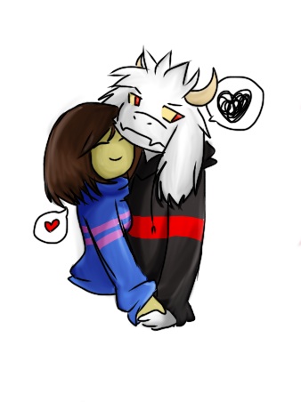 asriel x frisk fanart