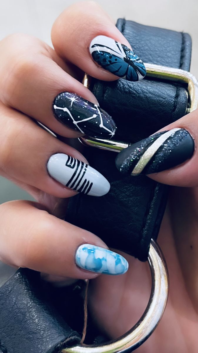 ateez inspired nails