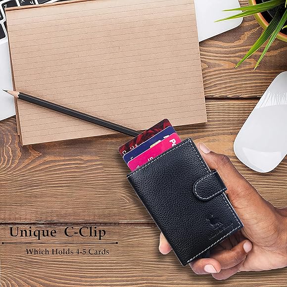 atm card holder leather wallet