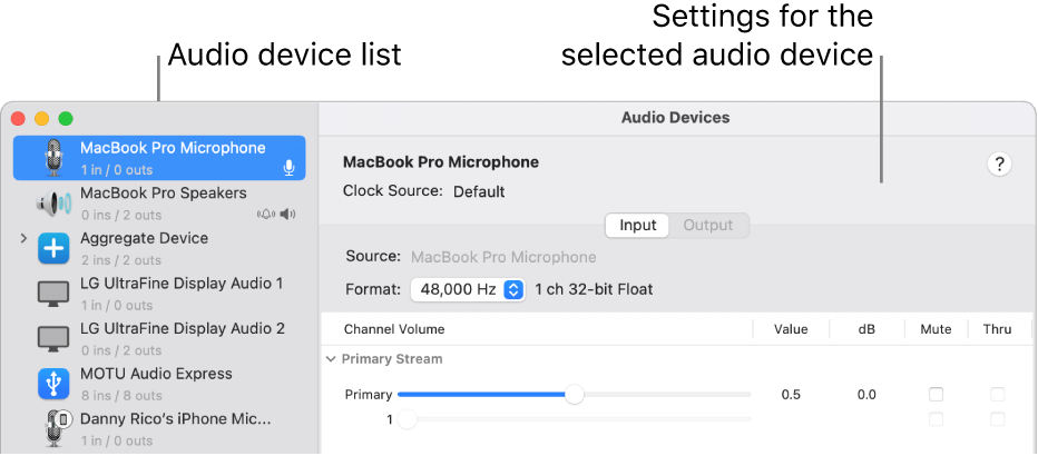 audio midi setup