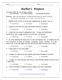 authors purpose worksheet 4