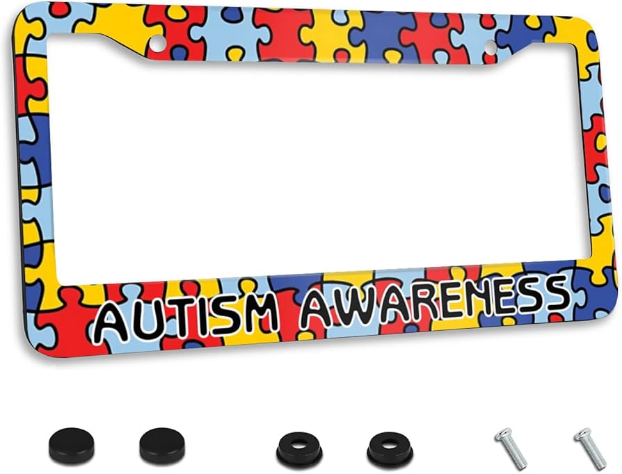 autism license plate frame