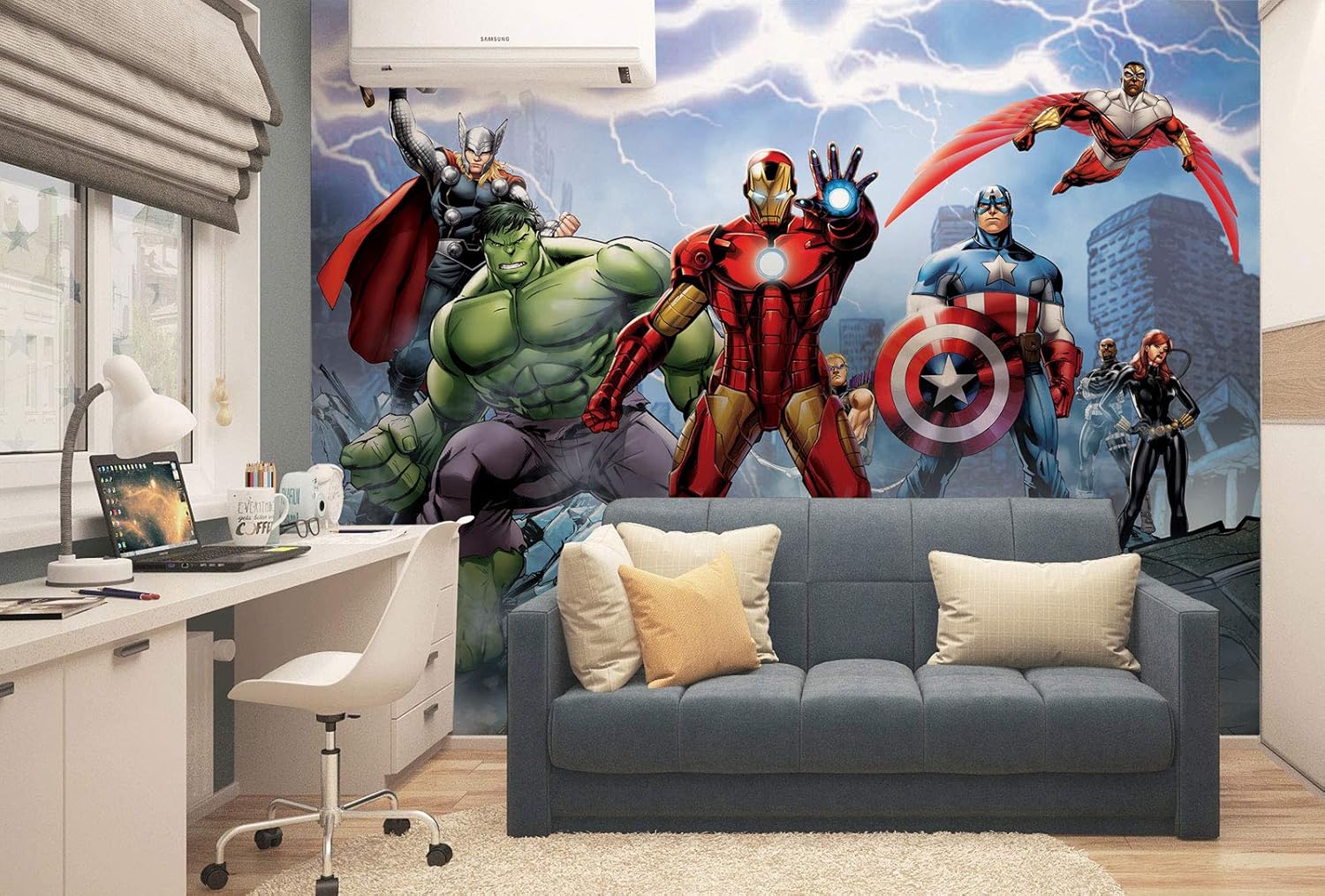 avengers wall mural