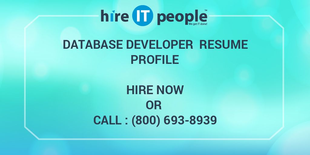 hire it resume database