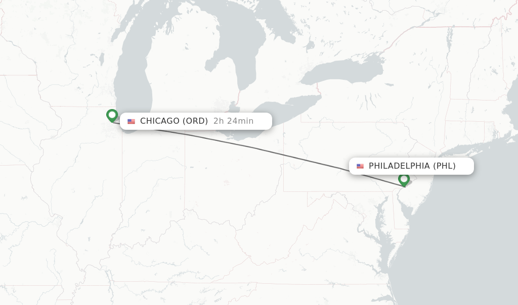 flights from phl to chicago