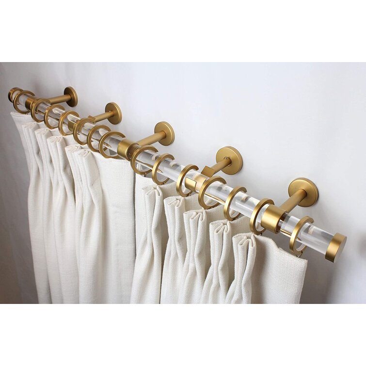 gold curtain rods