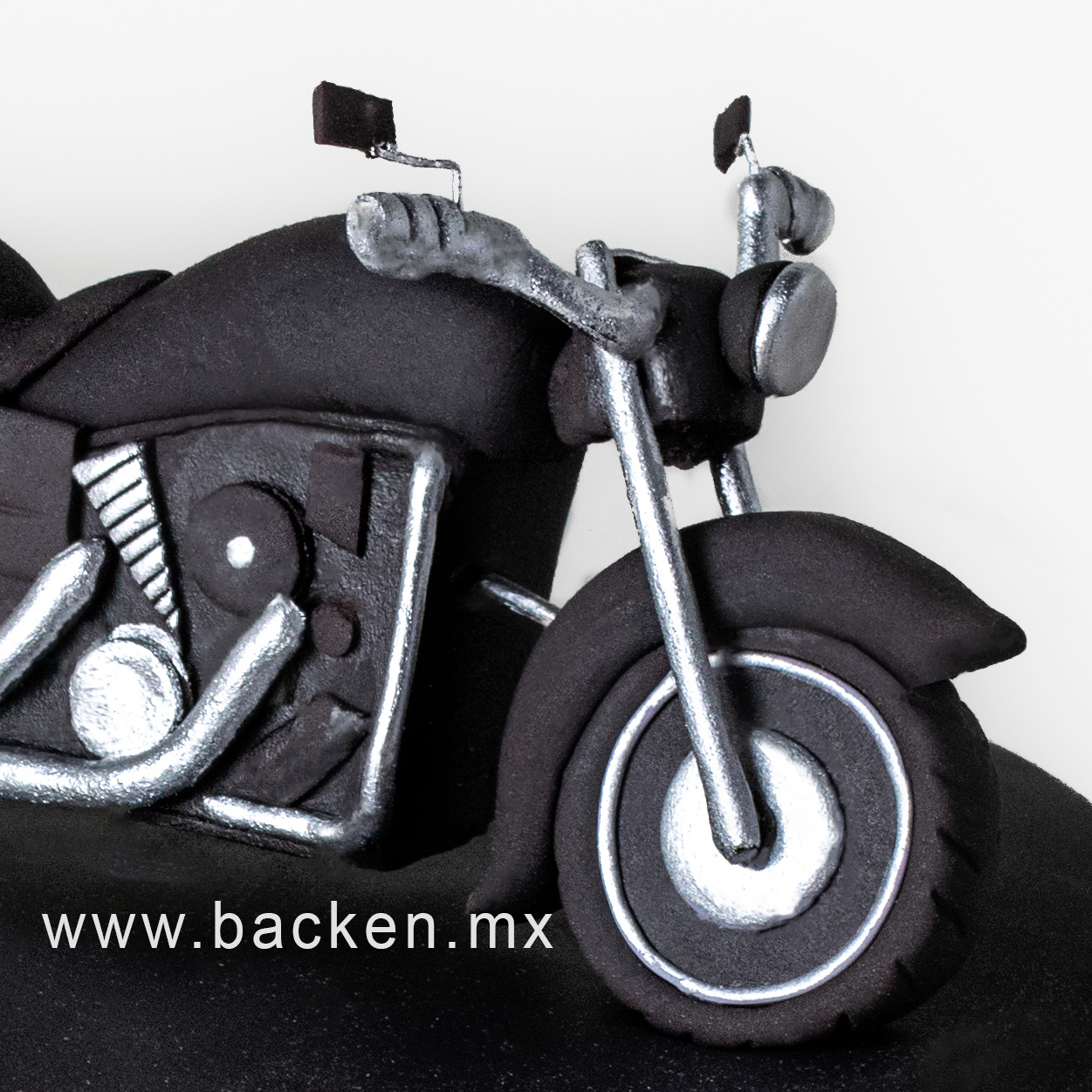 pastel en forma de moto