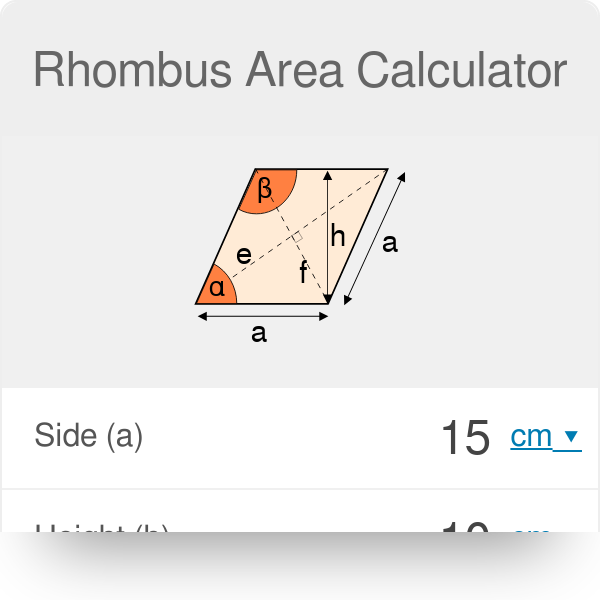 rhombus calculator