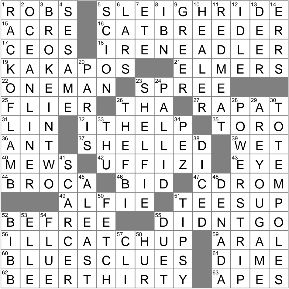 crafty fellow crossword clue