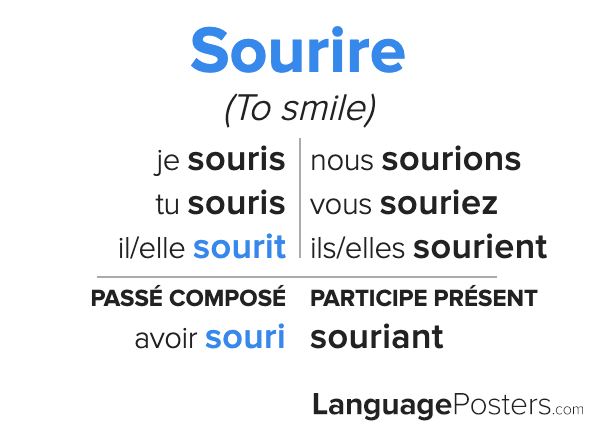 sourire conjuguer