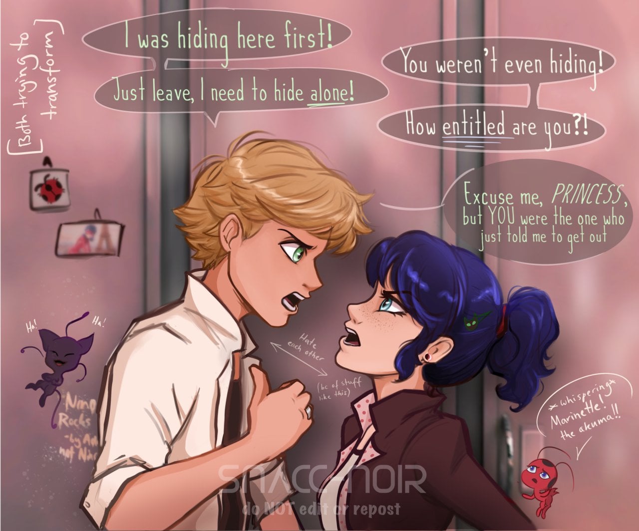 miraculous ladybug enemies au