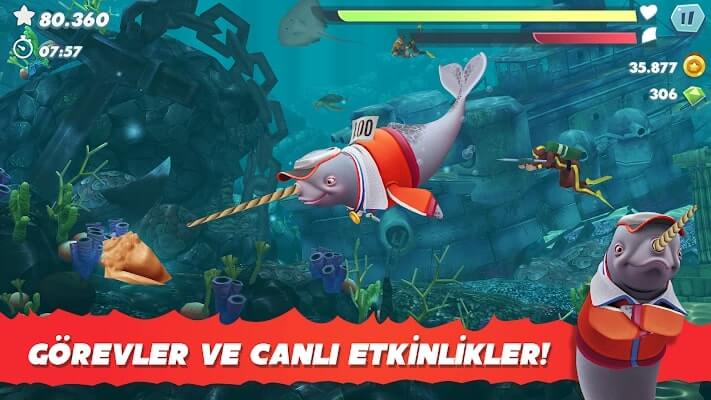 hungry shark apk indir cepte