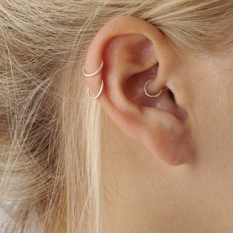 helix hoop earrings