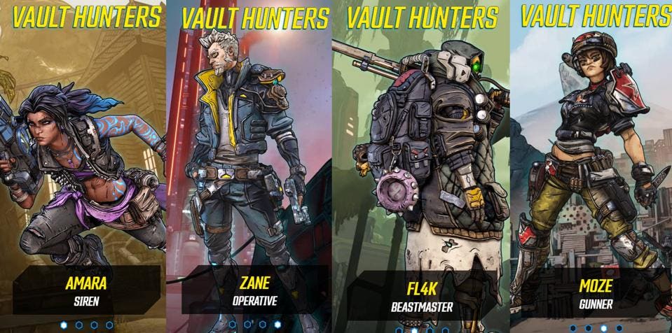 borderlands 3 classes