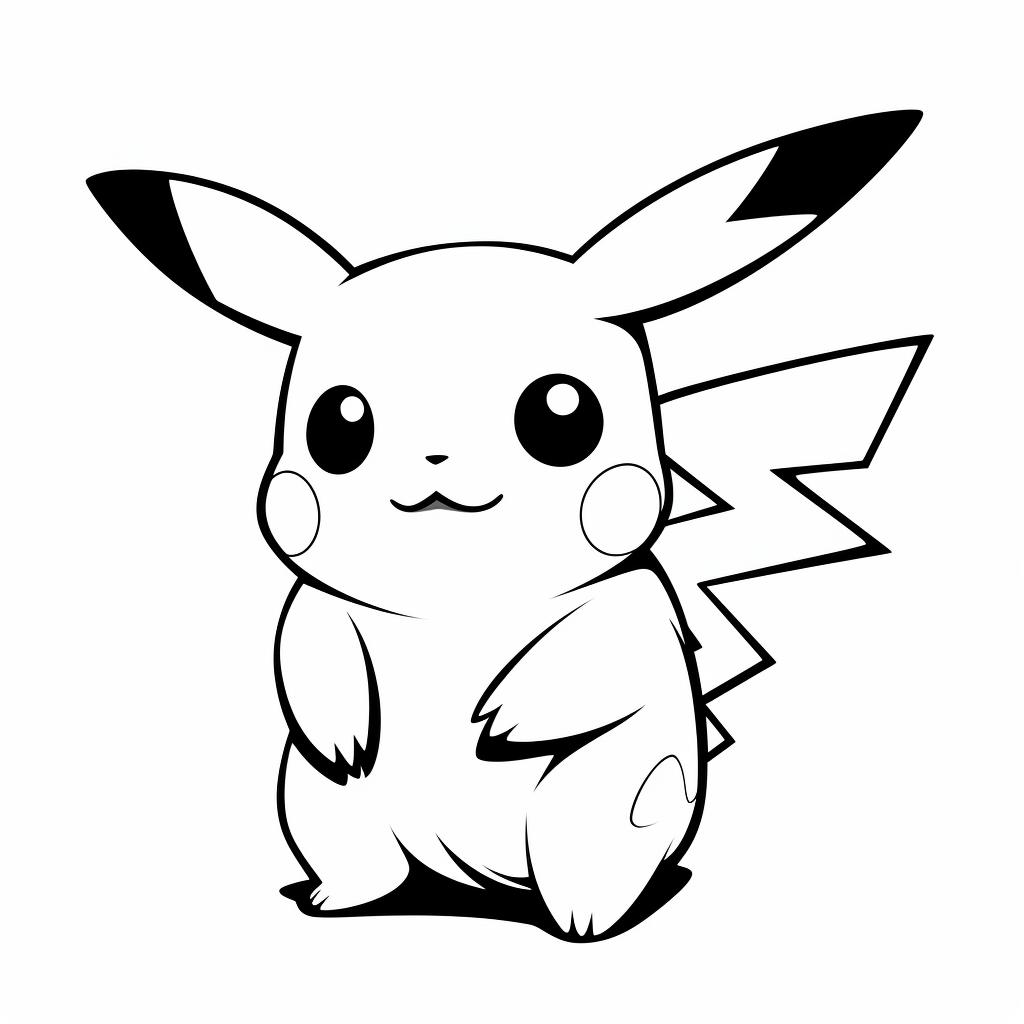 dibujos para colorear pikachu