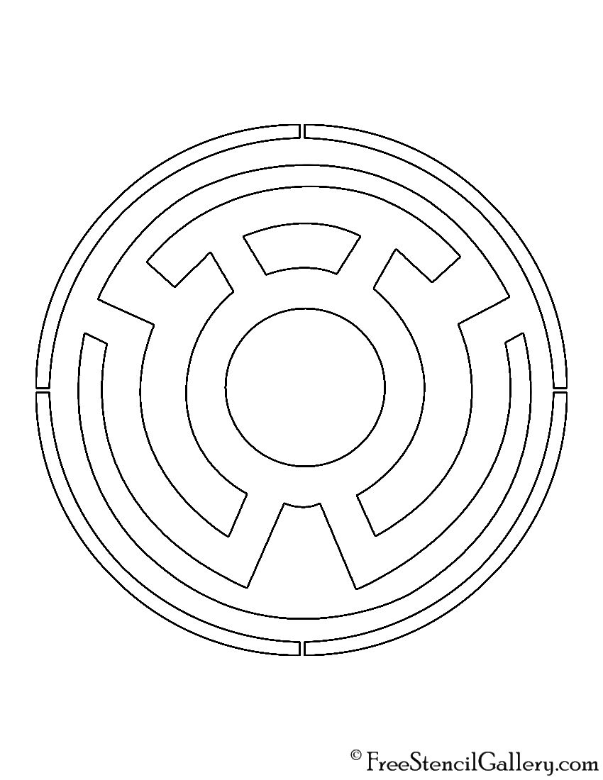 green lantern symbol coloring pages