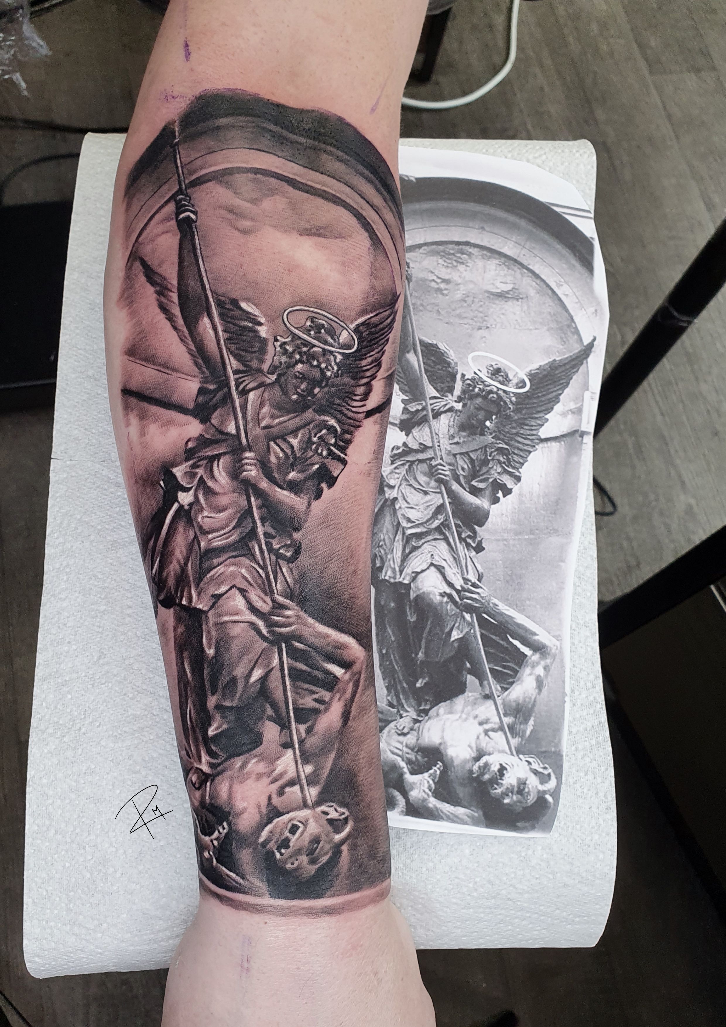 saint michael tattoo