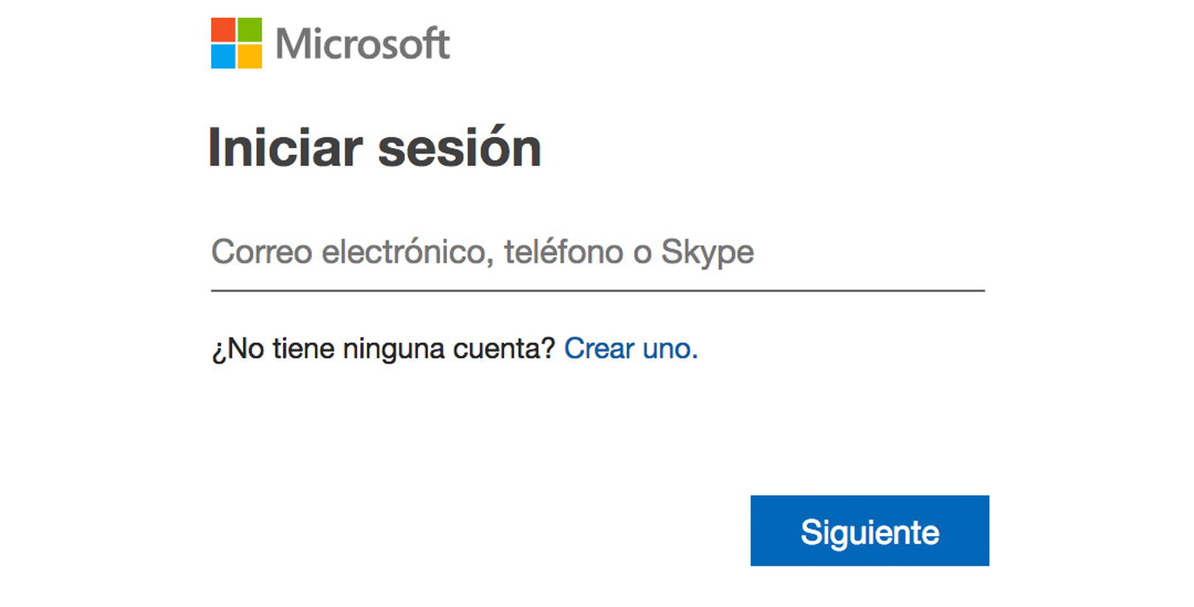 msn inicio sesion