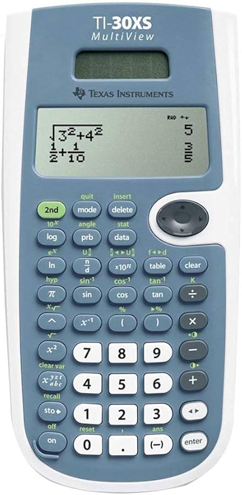 texas instruments ti-30xs multiview scientific calculator