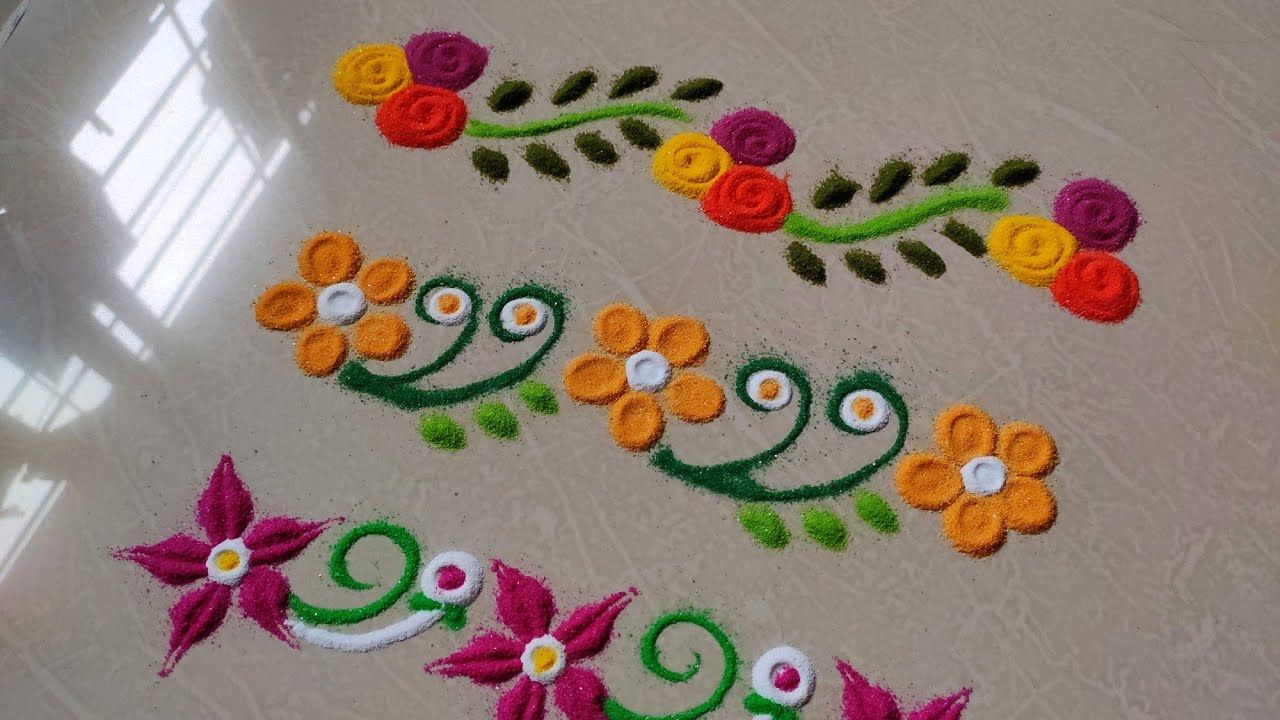 table rangoli design