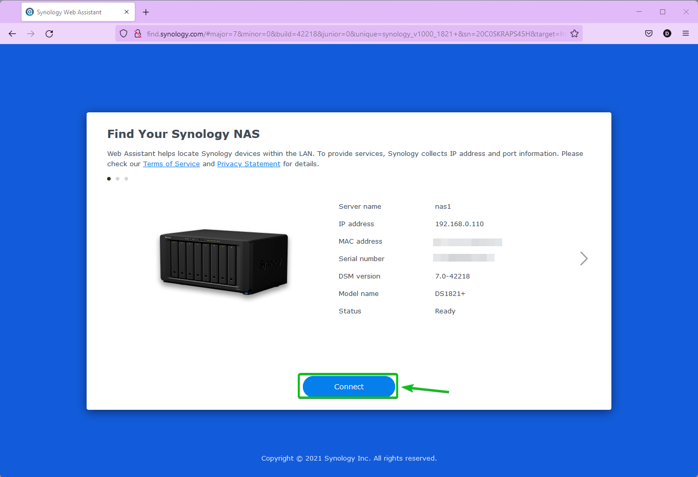 find synology