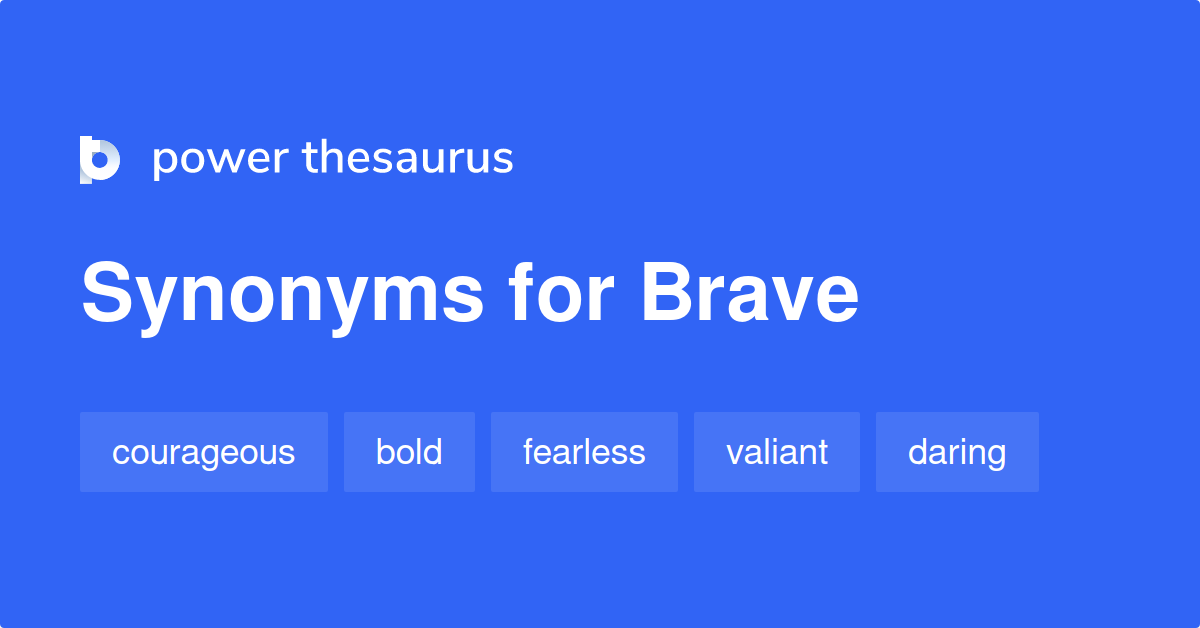 brave synonym