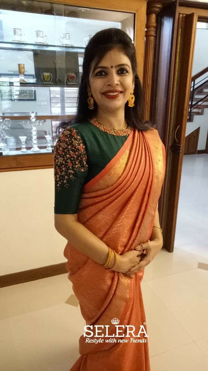 blouse model for silk saree