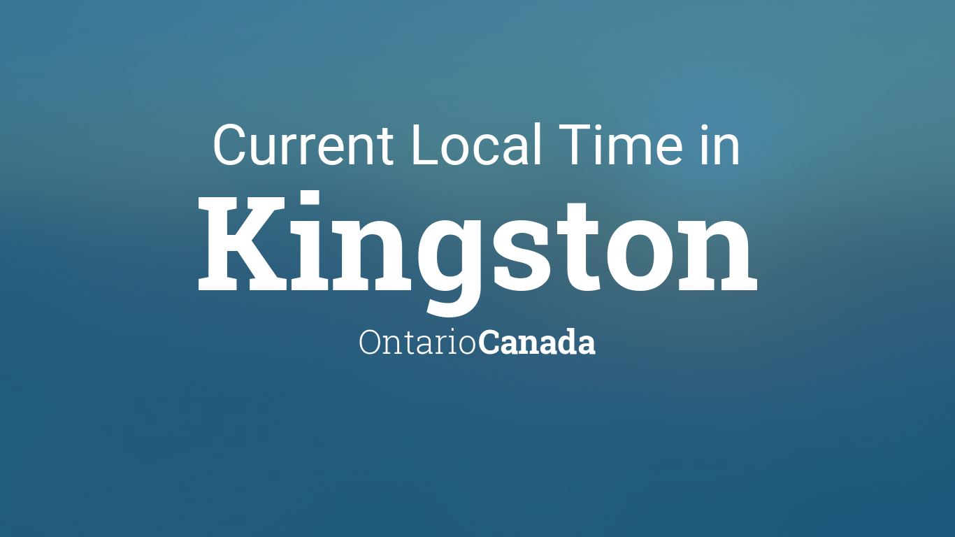 kingston ontario time zone