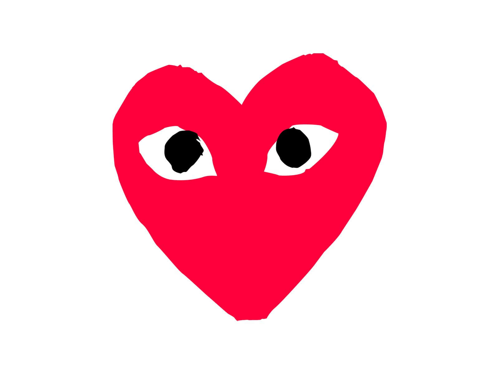 red heart with eyes brand