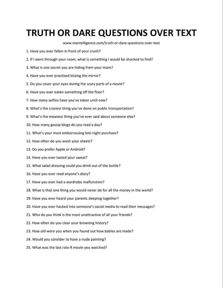 weird questions for truth or dare