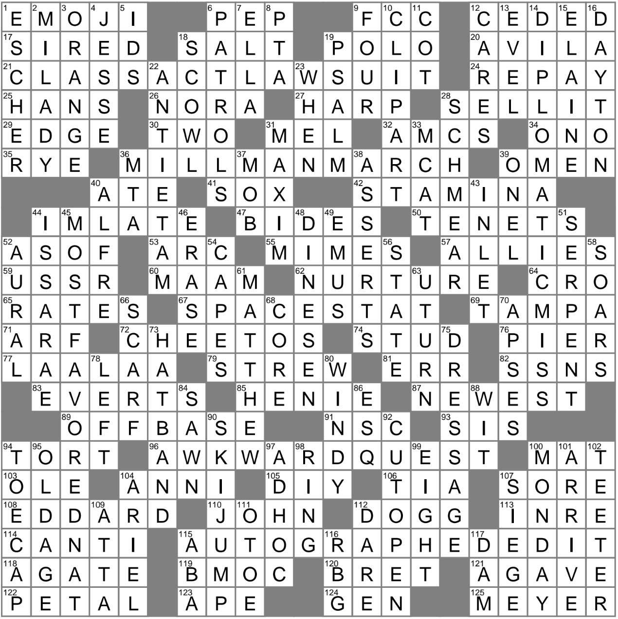 spread crossword clue