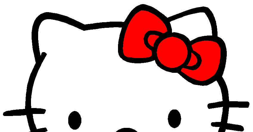 molde de cara de hello kitty