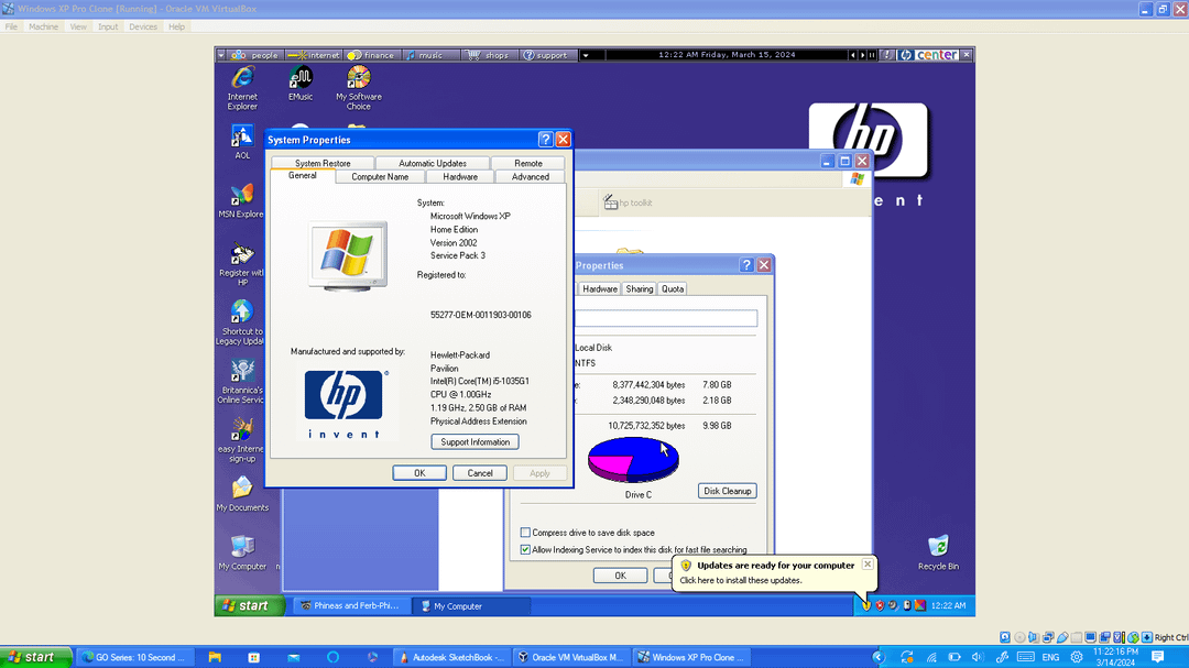 hp smart windows xp