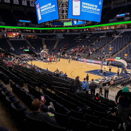 view from my seat target center