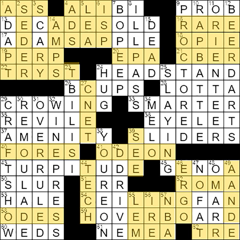 having great worth crossword clue