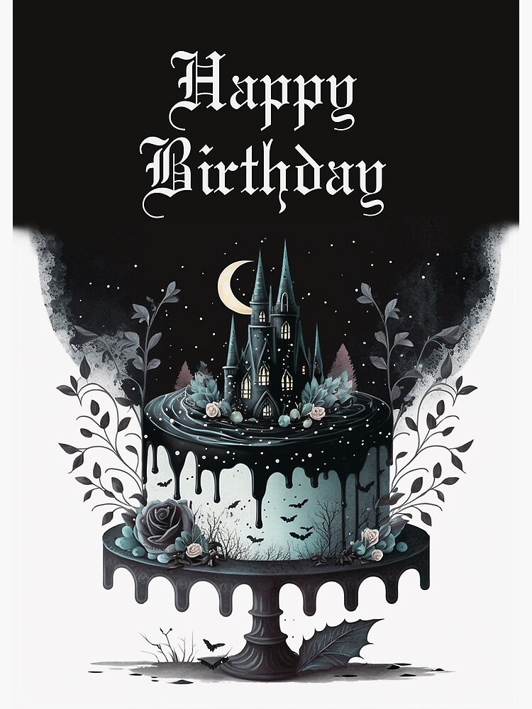 gothic happy birthday