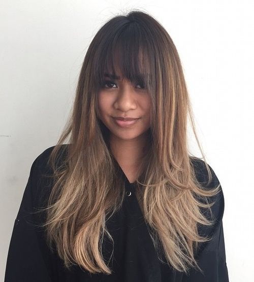 bangs hairstyles for long hair