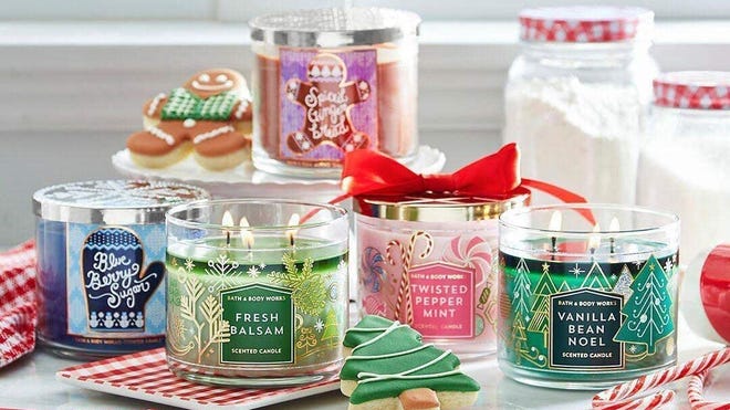 bath and body works 3 wick candles sale