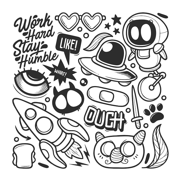 doodle vector free