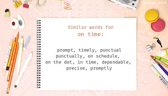 on time synonym