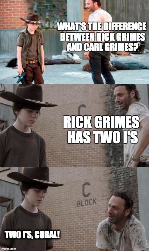 rick walking dead meme