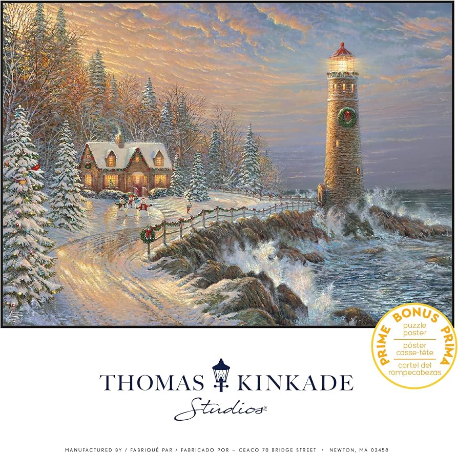 thomas kinkade lighthouse puzzle