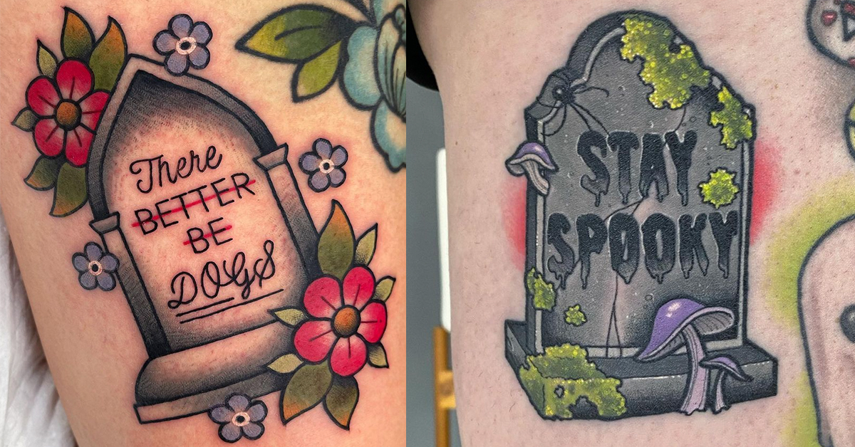 tombstone rip tattoos