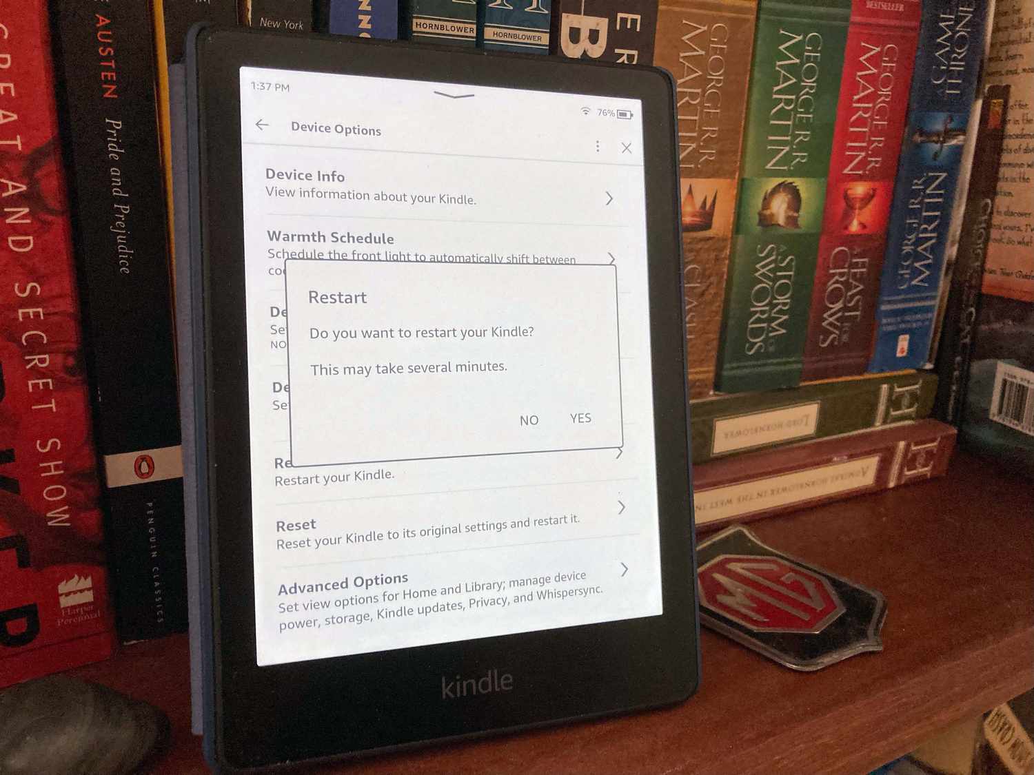 kindle restart